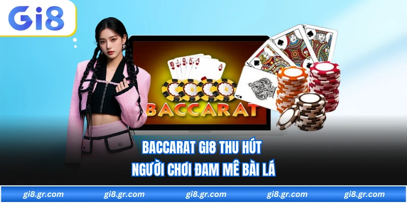 Baccarat GI8 Baccarat GI8 thu hút người chơi đam mê bài lá